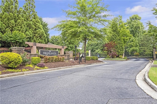1546 Heritage Pass, Milton, GA 30004 - community sign with a gate