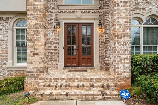 4402 Income Cir, Ellenwood, GA 30294 - view of exterior entry with french doors and brick siding