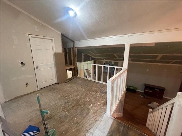 additional living space with lofted ceiling