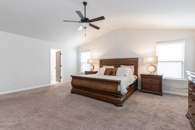 4824 Sultana Way SW, Atlanta, GA 30331 - bedroom with multiple windows, baseboards, lofted ceiling, and light colored carpet