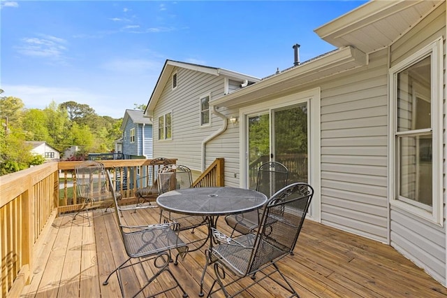 4811 Nevilly Way, Marietta, GA 30066 - wooden terrace with outdoor dining space