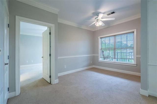 2304 Village Blvd, Rome, GA 30161 - empty room featuring carpet, ceiling fan, baseboards, and ornamental molding