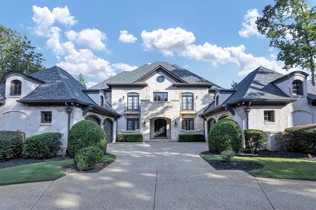 view of french country home