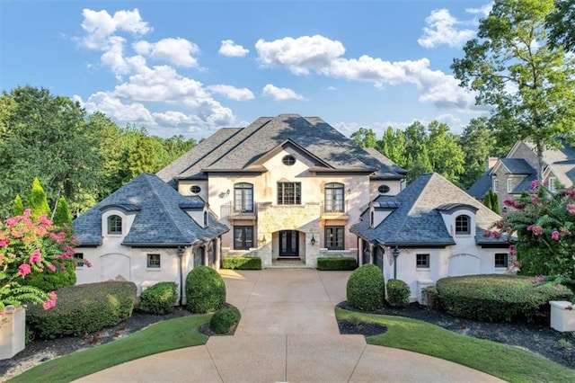 view of french provincial home