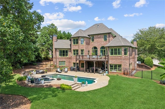 3215 Kylee Dawn Cir, Lawrenceville, GA 30045 - craftsman inspired home with covered porch, a standing seam roof, a chimney, and stone siding
