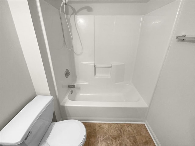 full bath with shower / bathing tub combination and toilet