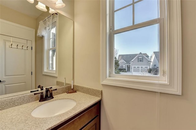 bathroom featuring vanity