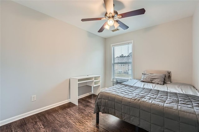 1963 Lakeshore Overlook Cir NW, Kennesaw, GA 30152 - bedroom with a ceiling fan, baseboards, visible vents, and wood finished floors