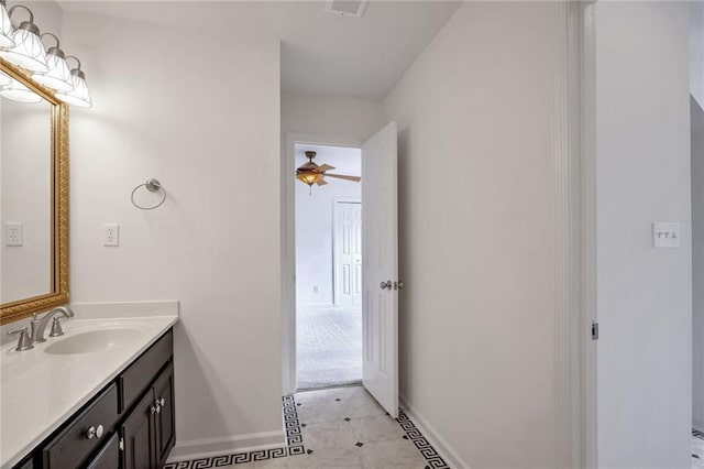 bathroom featuring vanity