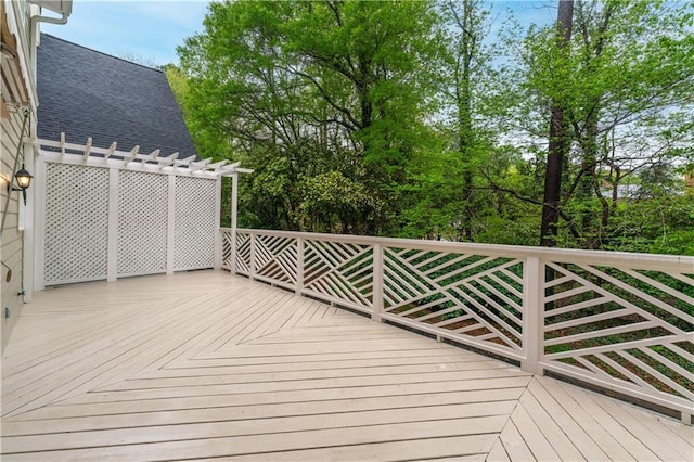 53 Paces W Dr NW, Atlanta, GA 30327 - wooden deck featuring a pergola