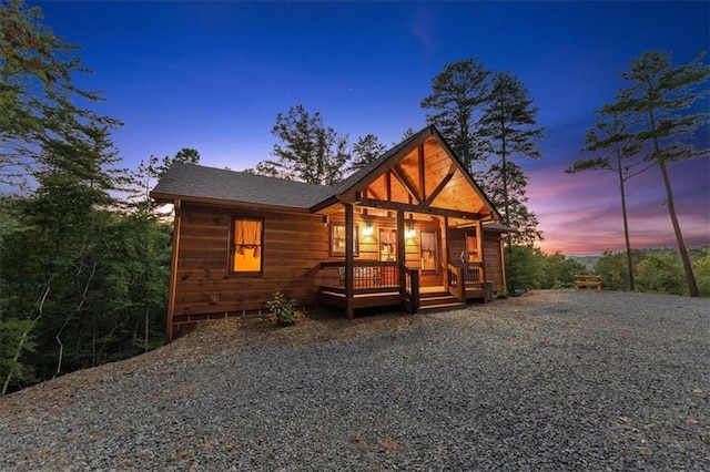 view of front of house featuring a porch