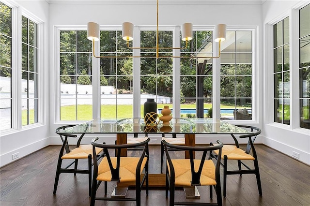 view of sunroom / solarium