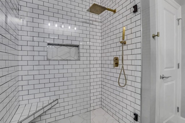 325 E Paces Ferry Rd NE Unit 1910, Atlanta, GA 30305 - bathroom with a tile shower