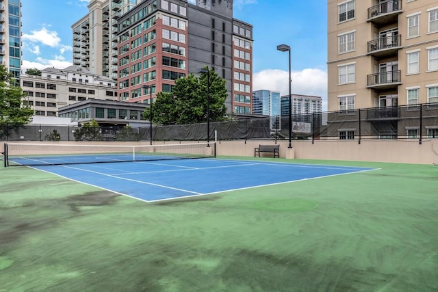 325 E Paces Ferry Rd NE Unit 1910, Atlanta, GA 30305 - view of tennis court featuring a view of city