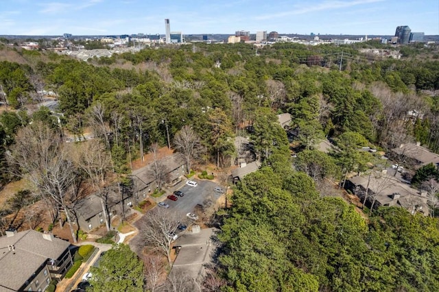 aerial view with a view of city