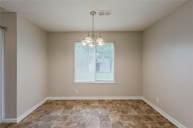 6200 Beaver Creek Trl, Atlanta, GA 30349 - unfurnished room with a chandelier and stone finish floors