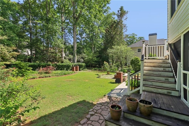 4046 Water Hole Ct, Douglasville, GA 30135 - view of grassy yard featuring stairway