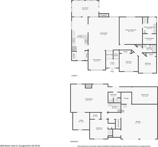 4046 Water Hole Ct, Douglasville, GA 30135 - view of floor plan / room layout