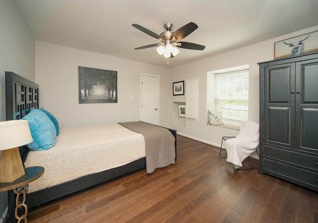 1261 Lavista Rd Unit N4, Atlanta, GA 30324 - bedroom featuring wood finished floors, baseboards, and a ceiling fan