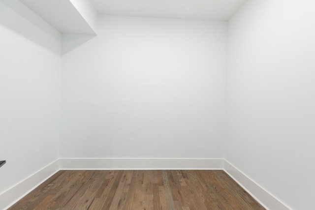 spacious closet featuring dark wood-style floors