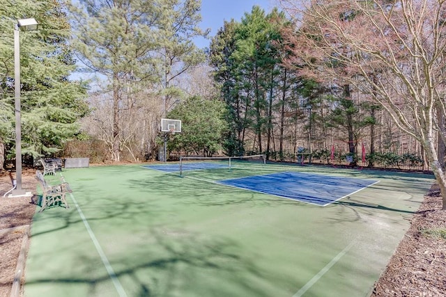 view of sport court