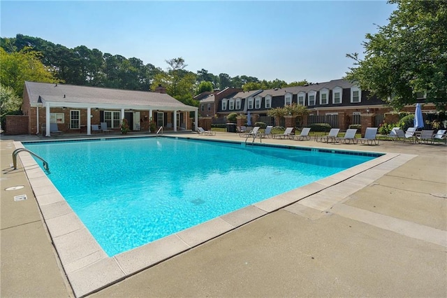 view of pool with a patio