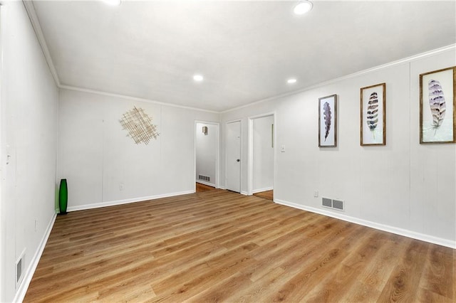 4103 Laynewood Cir, Tucker, GA 30084 - spare room featuring ornamental molding, light wood finished floors, and recessed lighting