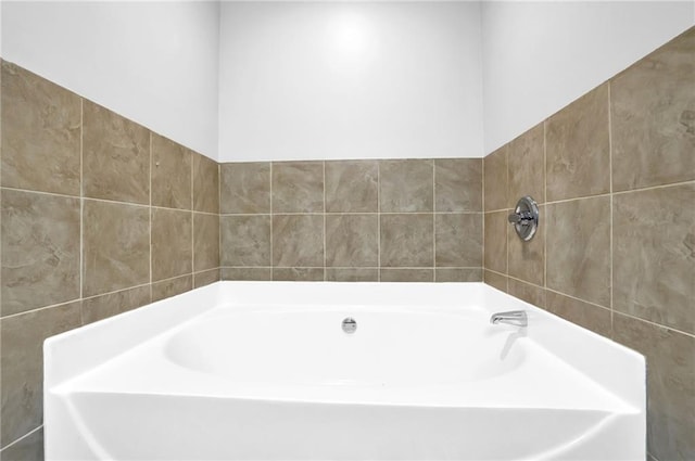 bathroom with a bath