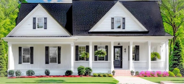 view of front of home with a porch