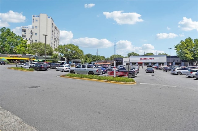 view of uncovered parking lot