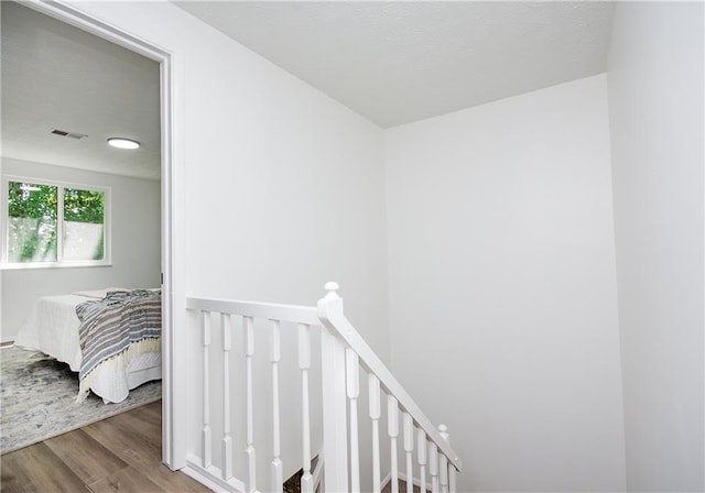 hall featuring hardwood / wood-style floors