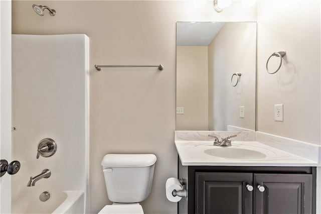 214 Westwind Dr, Newnan, GA 30263 - full bathroom with toilet, vanity, and bathing tub / shower combination