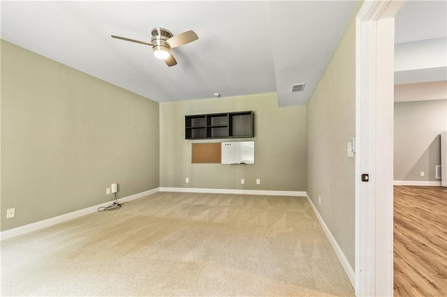 214 Westwind Dr, Newnan, GA 30263 - spare room with ceiling fan, baseboards, and carpet floors