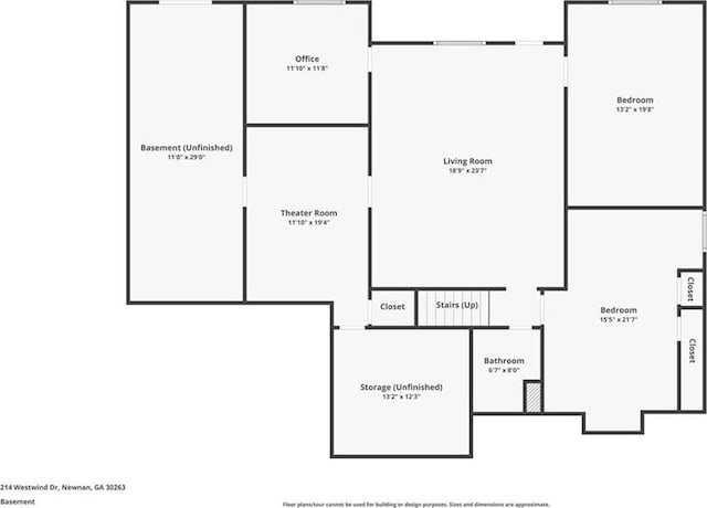 214 Westwind Dr, Newnan, GA 30263 - room layout