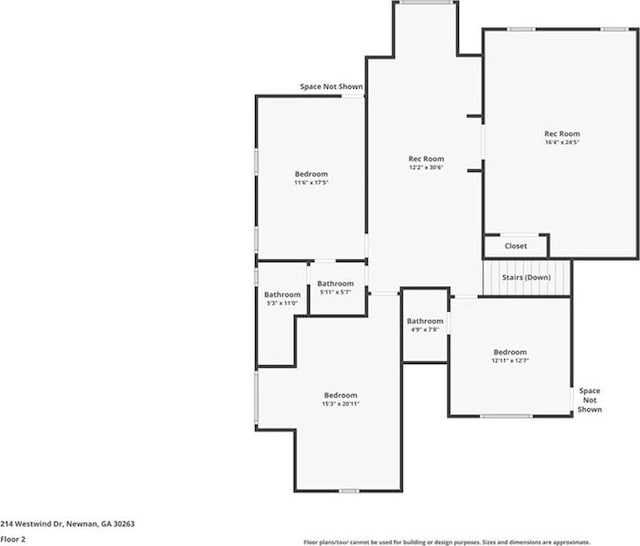 214 Westwind Dr, Newnan, GA 30263 - room layout