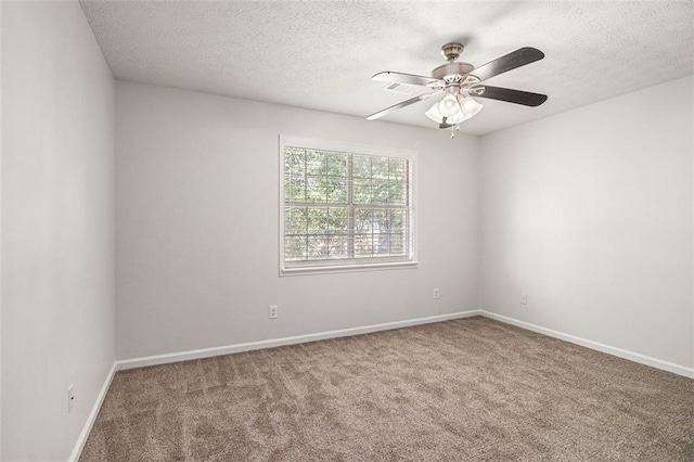 3440 Oaktree Way, Stonecrest, GA 30038 - empty room with carpet floors, a textured ceiling, and a ceiling fan