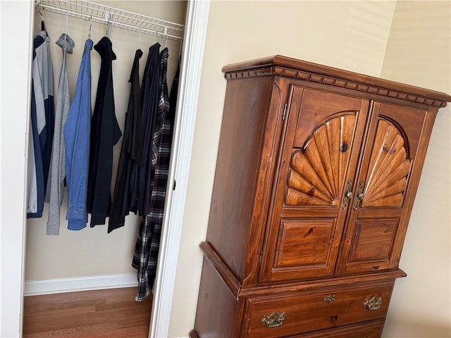 view of closet