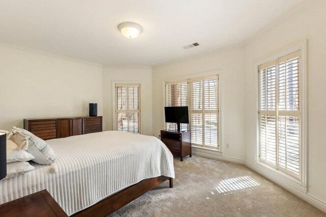 2250 Blackheath Trce, Alpharetta, GA 30005 - bedroom with carpet, multiple windows, and ornamental molding
