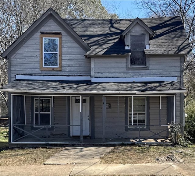 view of front facade with covered porch