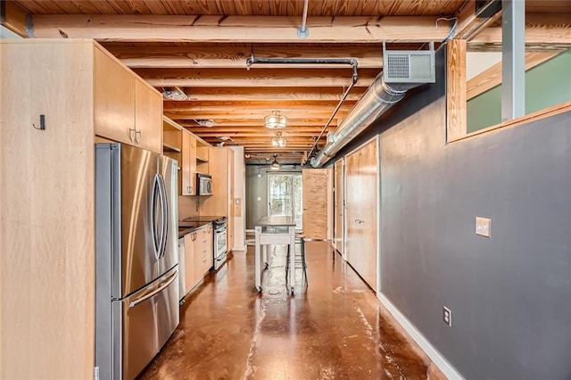 kitchen featuring appliances with stainless steel finishes