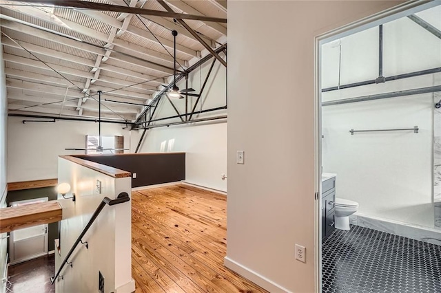 interior space featuring light hardwood / wood-style floors