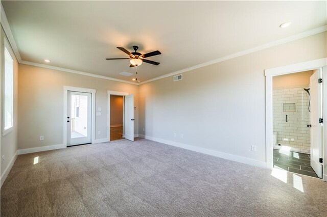 4202 Adler Cir, Buford, GA 30519 - empty room featuring baseboards, a ceiling fan, visible vents, and a wealth of natural light