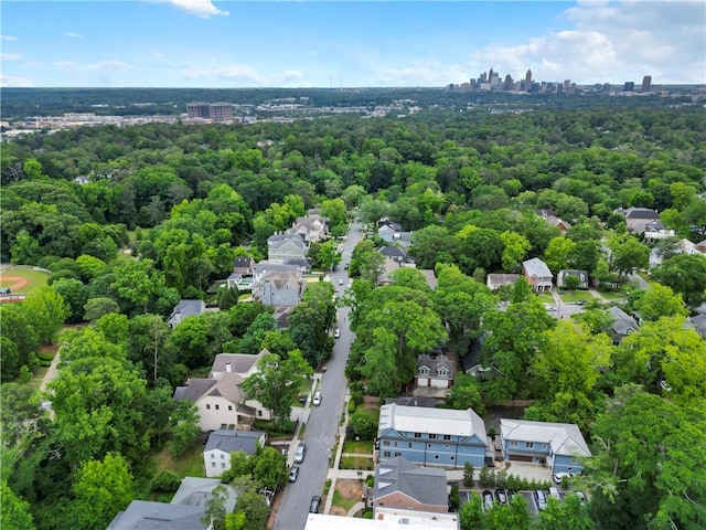 aerial perspective of suburban area