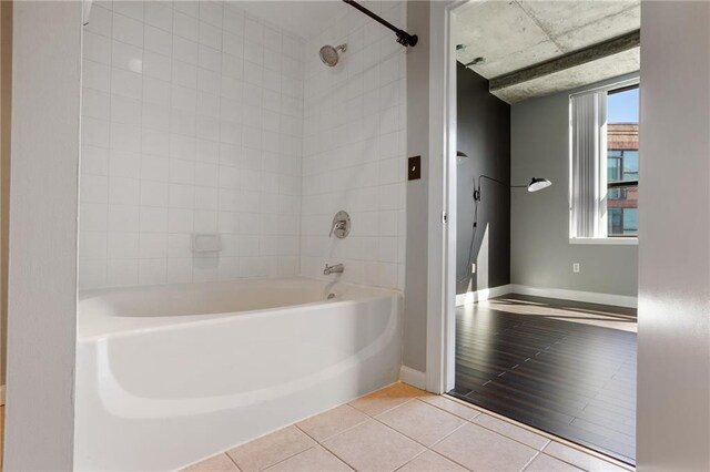 115 W Peachtree Pl NW Unit 602, Atlanta, GA 30313 - full bathroom with tile patterned flooring, bathtub / shower combination, and baseboards