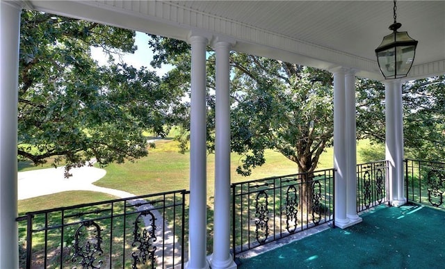 view of balcony