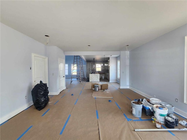 view of unfurnished living room