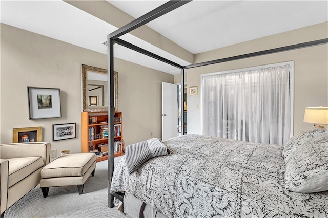 bedroom featuring carpet