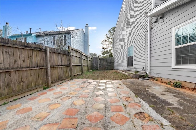 view of patio / terrace featuring a fenced backyard