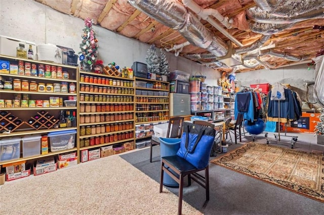view of storage room