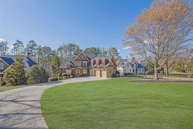 6925 Lighthouse Pt, Cumming, GA 30041 - view of front of property featuring driveway, a garage, and a front lawn
